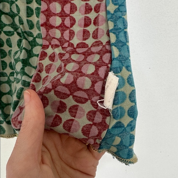 Vintage Mod Space Age Circle Stretchy Body Con Exposed Seam Top 1960s - Picture 5 of 5